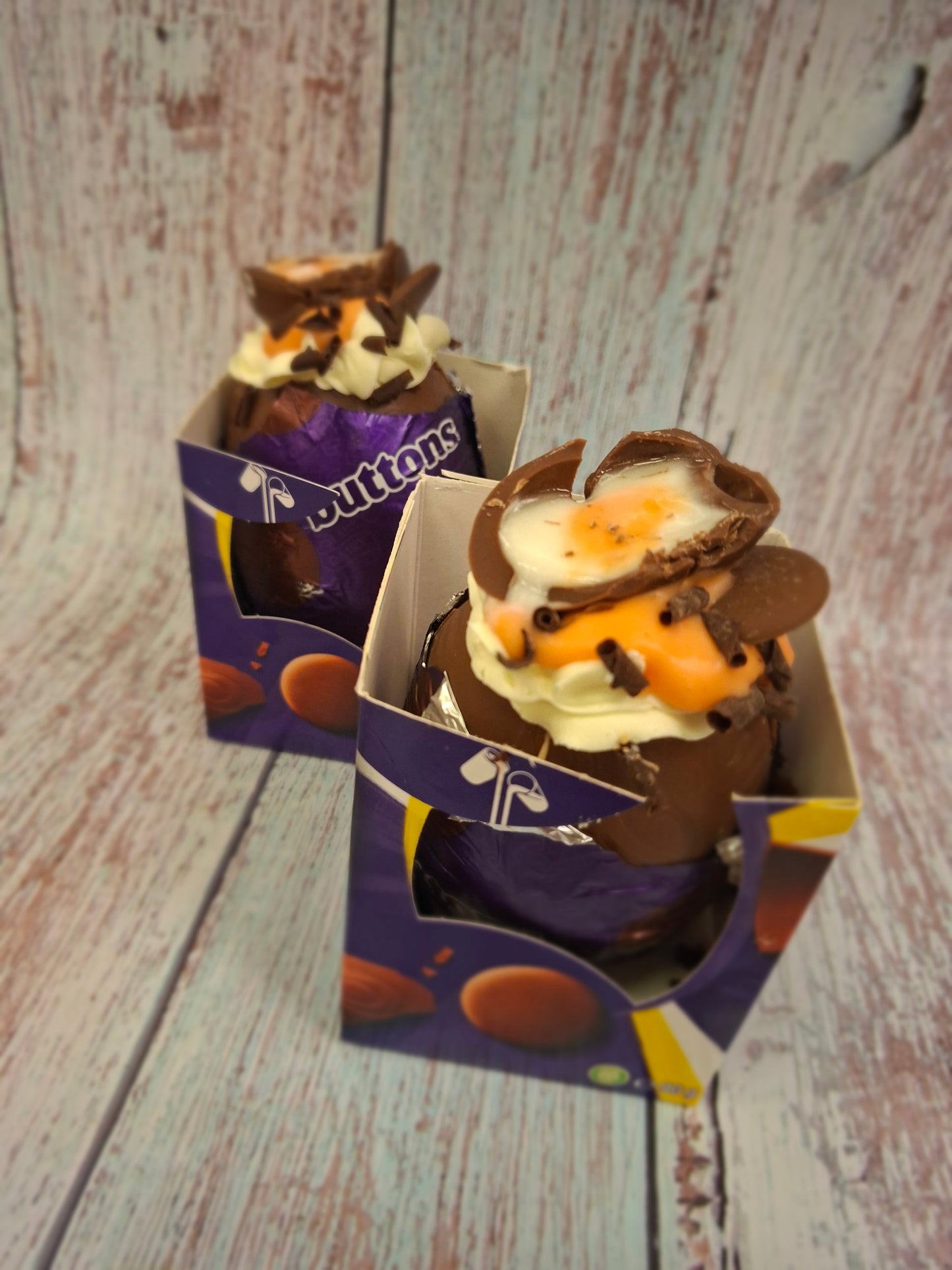 Creme egg cake filled egg