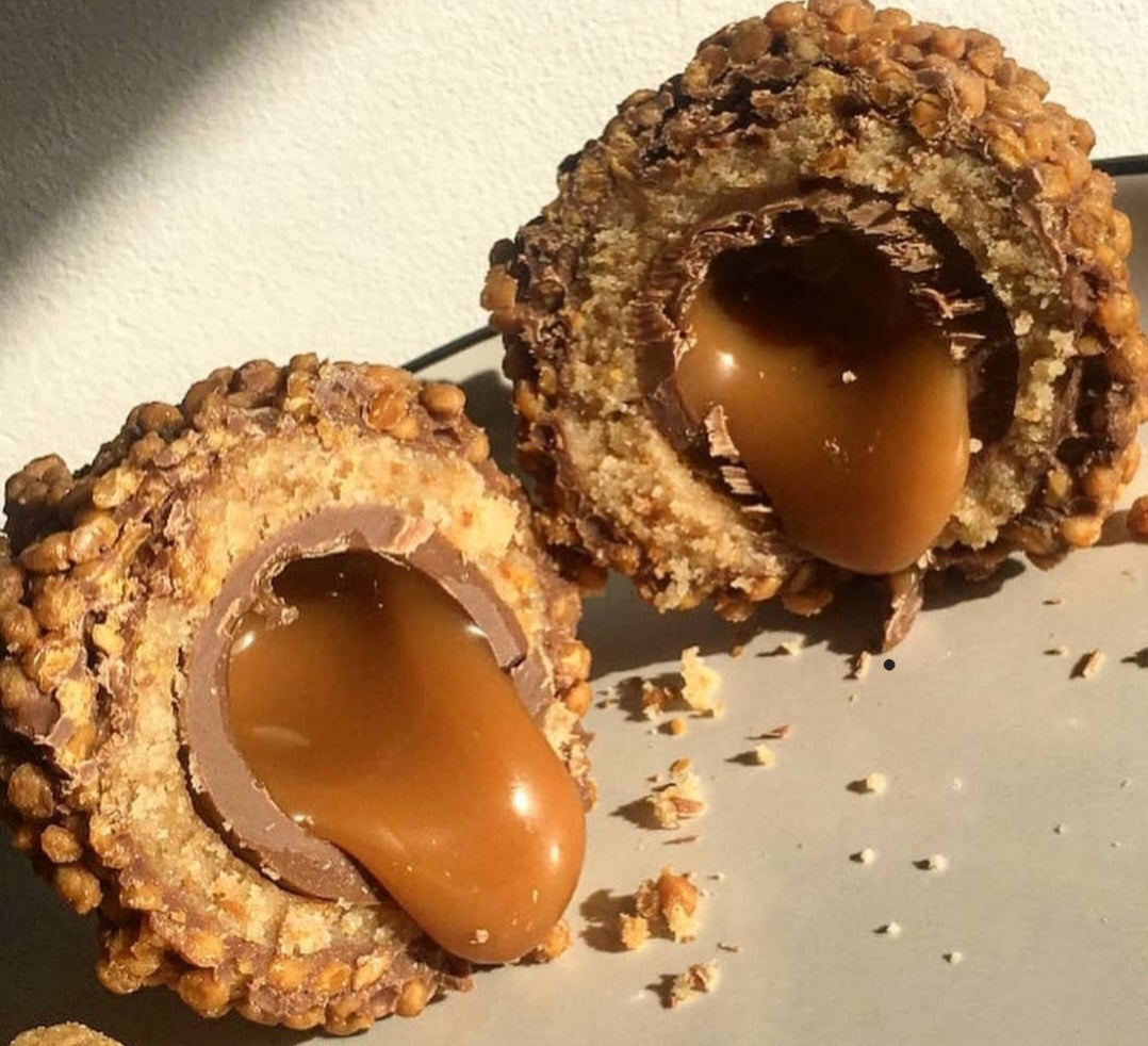 Caramel truffle egg