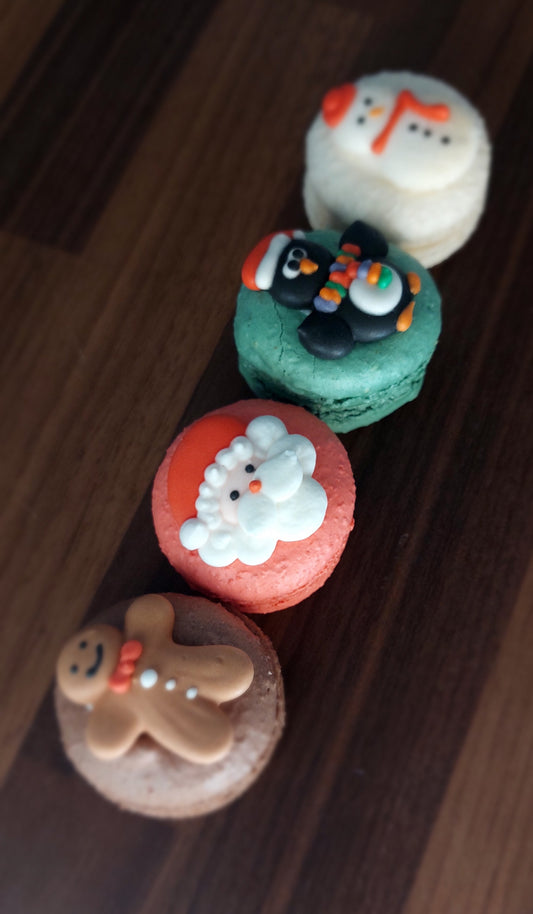 Christmas macarons