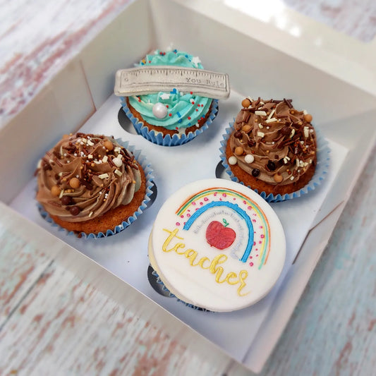 Teacher cupcake box