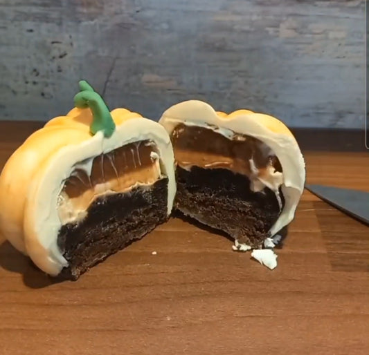 Kinder brownie pumpkin